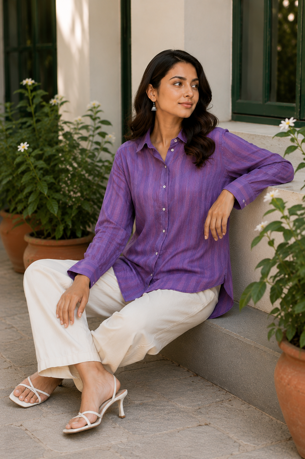 Handloom Cotton Stripe Shirt