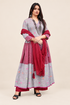 Gulnaar Linen wrap Suit Set