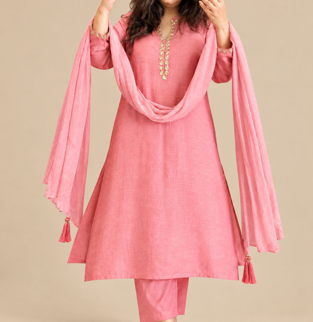 Viscose Modal Suit Set with dupatta