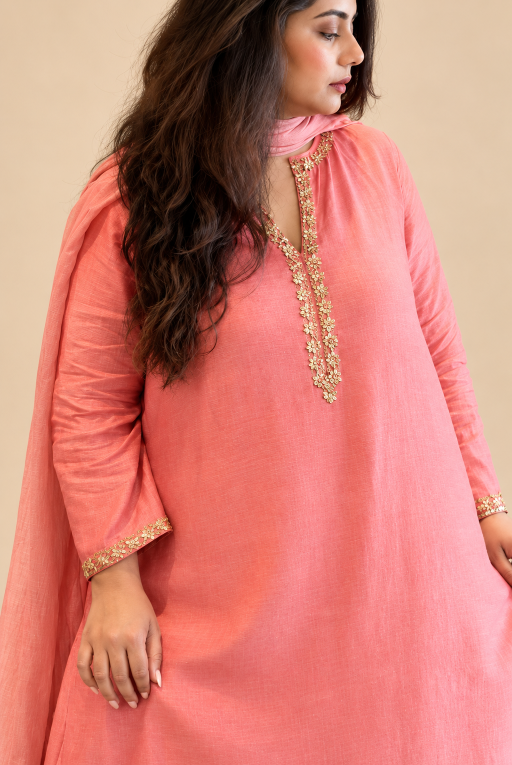 Viscose Modal Suit Set with dupatta