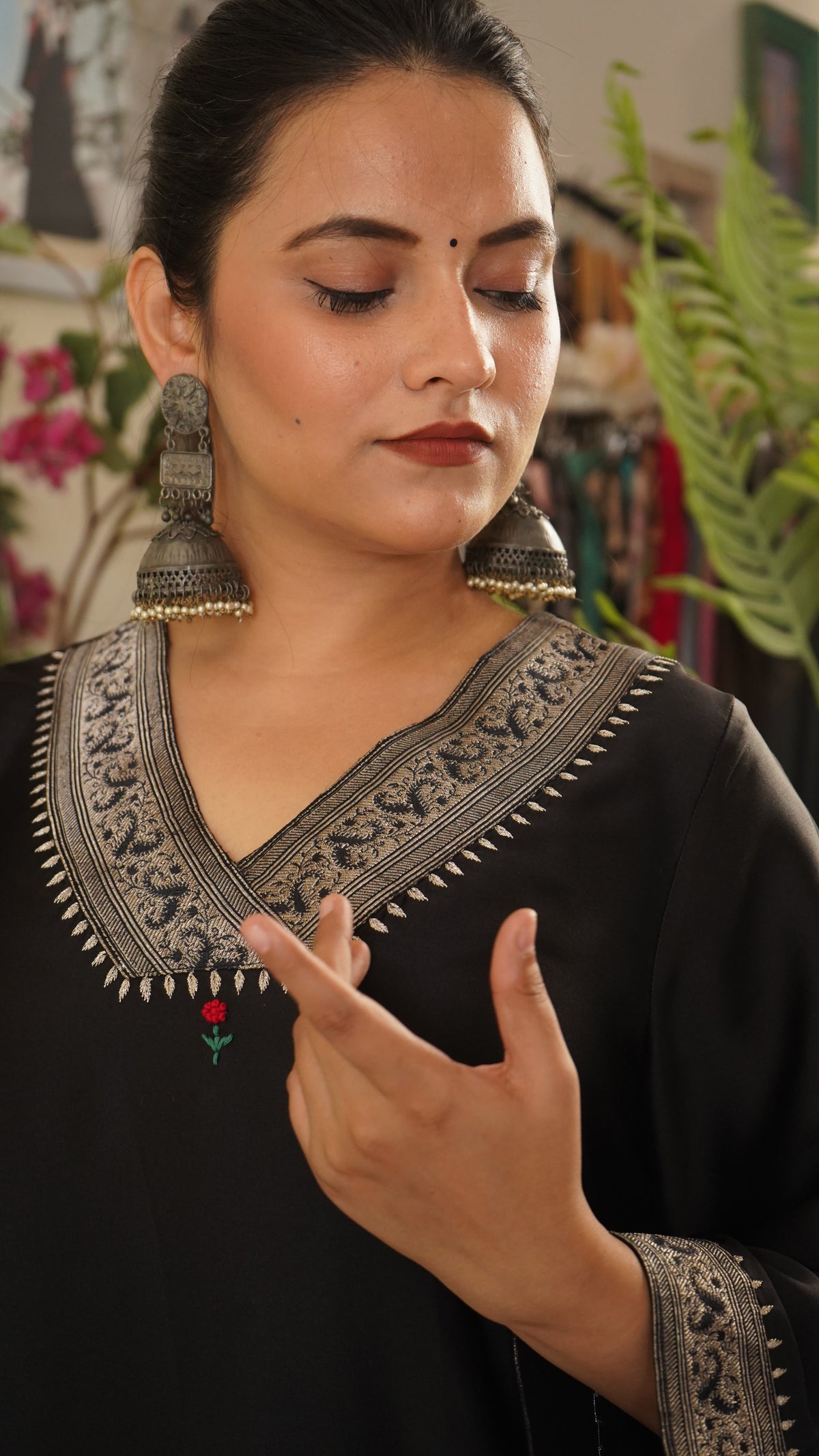 Noir Heritage Silk Kurta Set
