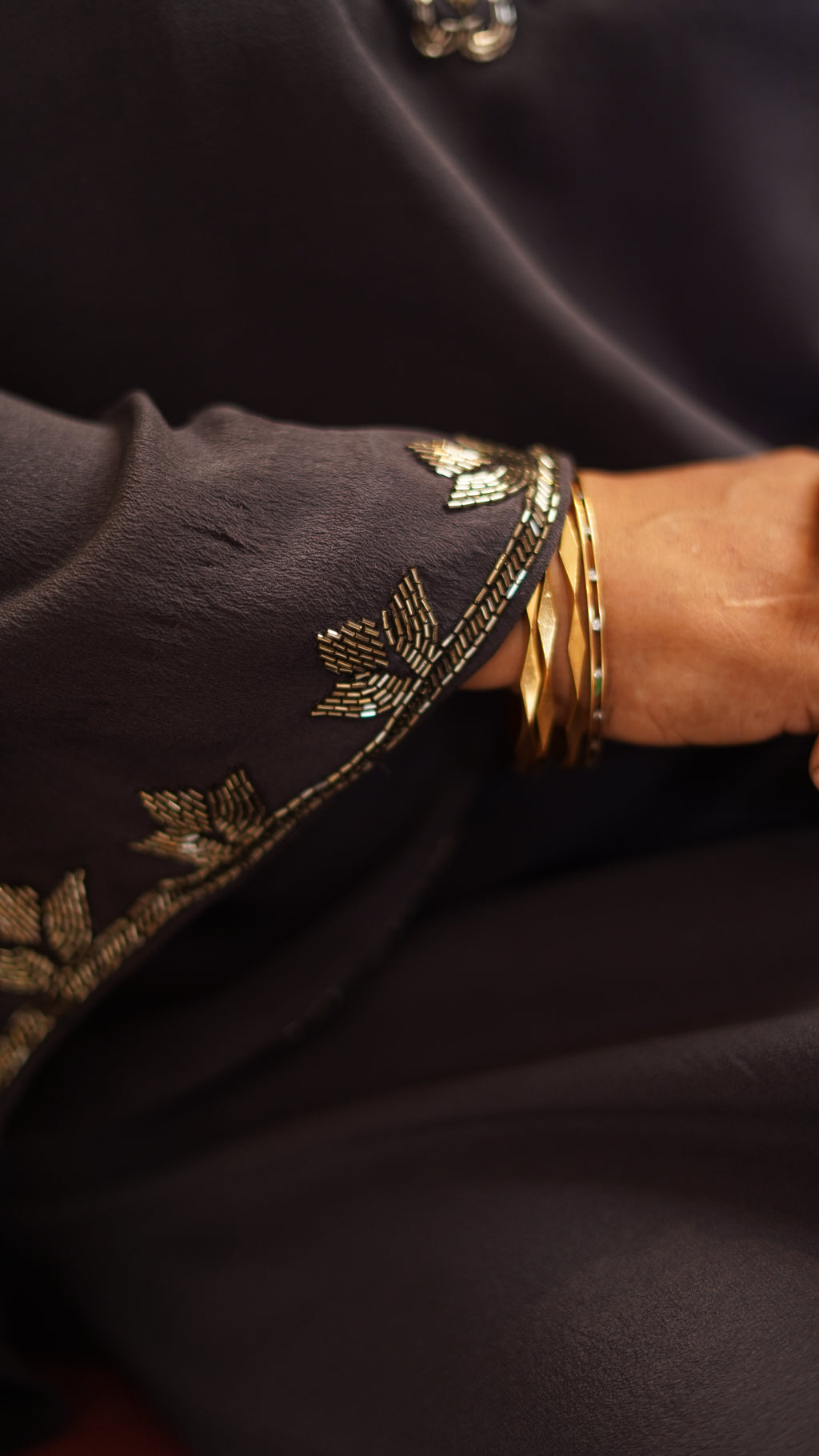 Slate Grey Embellished Kurta Set