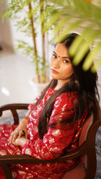 Gulnaar Silk Brocade Kurta Set