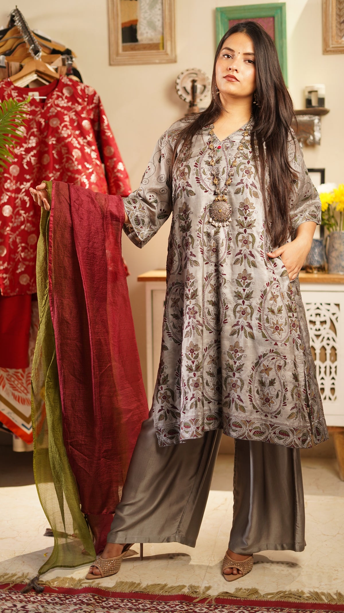 Noor Khata Embroidered Suit Set
