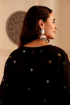 Black Butta Cotton jamdani Co-ord Set