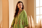Green Printed Cotton Kaftan Top for Women