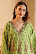 Green Printed Cotton Kaftan Top for Women
