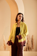 Women's Lime Green Ombre Shirt