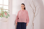 Women's Pink Striped Cotton Tunic