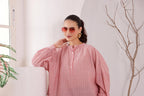 Women's Pink Striped Cotton Tunic