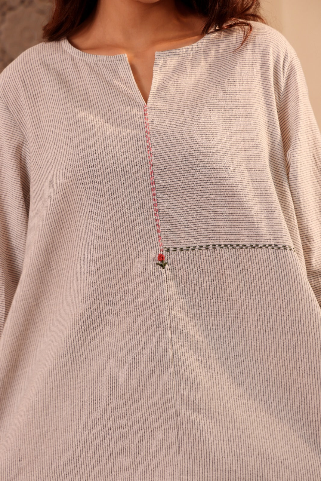 Handloom Cotton Y/D Stripe Co-ord Set