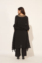 Viscose Crepe Hand-Worked Kurta Set