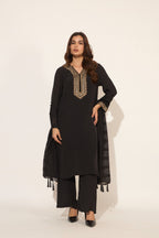 Viscose Crepe Hand-Worked Kurta Set