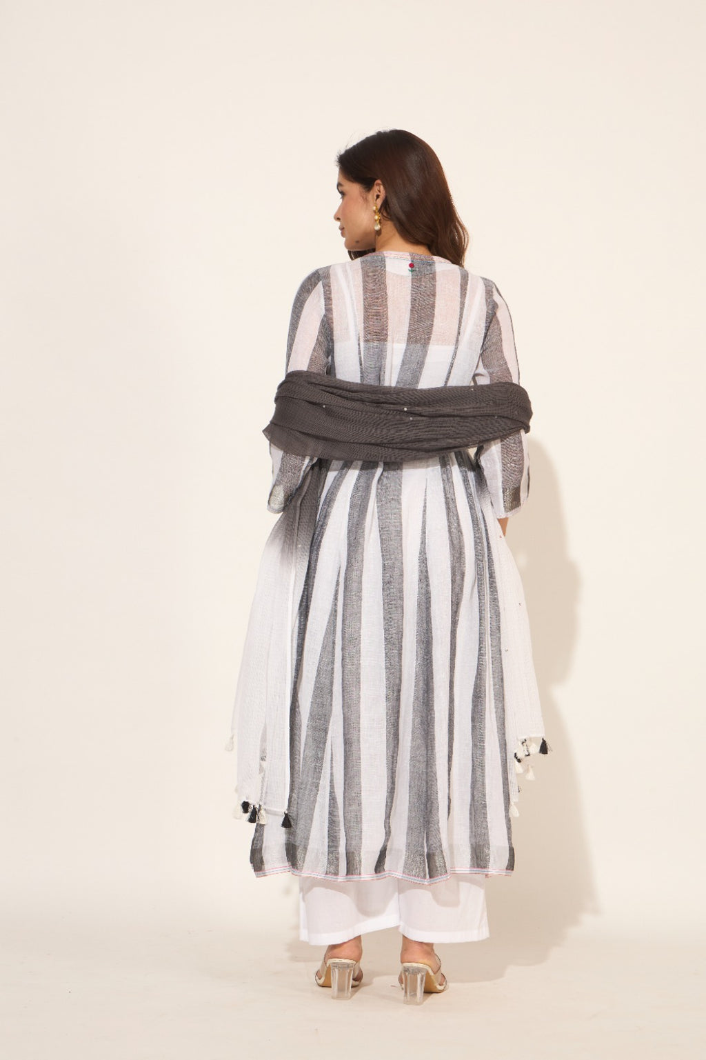 Linen Wrap Kurta set