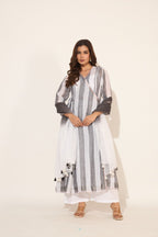 Linen Wrap Kurta set