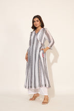 Linen Wrap Kurta set