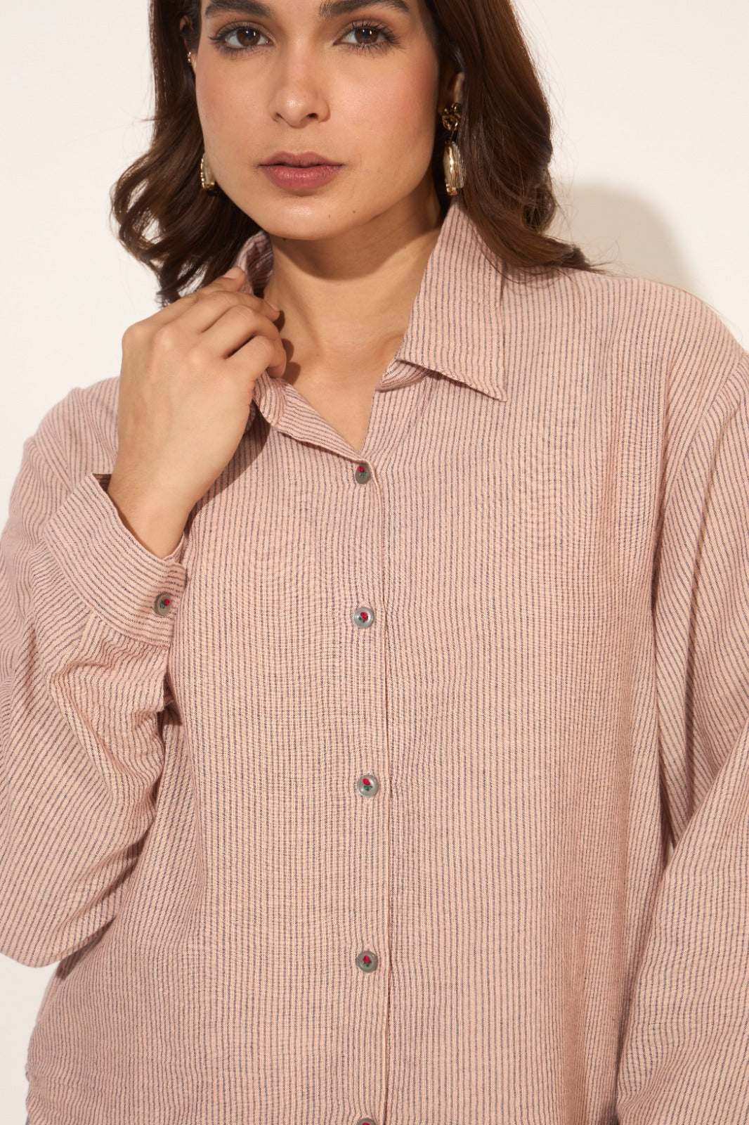 Handloom Cotton Y/d Striped Shirt