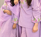 Cotton Mulmul Hand-Embroidered Kurta Set with Dupatta