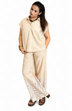 Cotton Poplin Schiffli pant